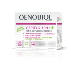 Oenobiol - Perte de poids capteur 3 en 1 + - 60 gelules