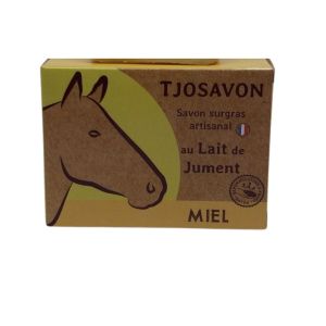 TjoSavon - Savon lait de jument miel peaux sèches - 85 g