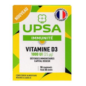 Upsa - Vitamine D3 1000UI 30 comprimés