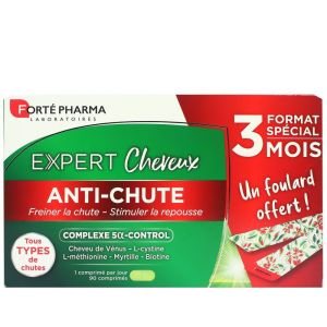 Forté Pharma - Expert Cheveux Anti Chute - programme 3 mois - 90 comprimés