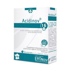 Laboratoire Effinov - Acidinov - 16 comprimés
