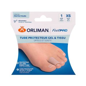 ORLIMAN - Tube protecteur gel & tissu orteils et doigts