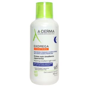 Aderma - Exomega Control crème nuit émolliente réparatrice - 400ml
