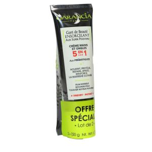 Garancia - Crème mains et ongles 5 en 1 - Lot de 2x50g