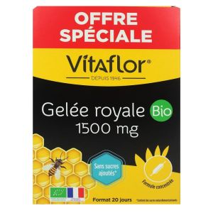 Vitaflor - Gelée Royale Bio 1500Mg - 20 ampoules