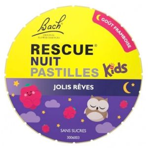 Fleurs de Bach Original -  Rescue Nuit Kids - 50 pastilles framboises