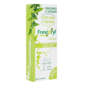 Frescoryl Nature - Dentifrice à croquer menthe - 10 comprimés