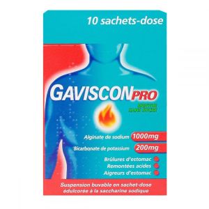 GavisconPro menthe sans sucre - 10 sachets-dose