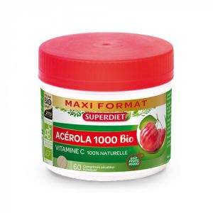 Superdiet - Acérola 1000 bio - 60 comprimés