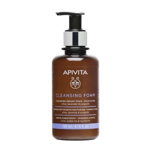Apivita - Mousse Nettoyante Onctueuse Visage/Yeux - 200ml
