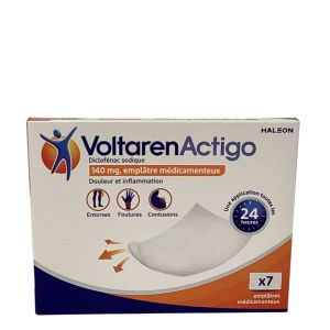 GSK - Emplâtres médicamenteux VoltarenActigo - 7emplâtres