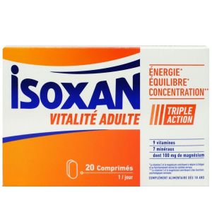 Isoxan - Vitalité adulte - 20 comprimés