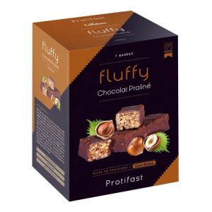 Protifast - Fluffy barre chocolat praliné - 7 barres