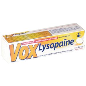 VOX Lysopaïne - citron eucalyptus sans sucre - 18 pastilles