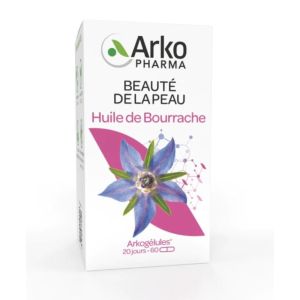 Arkopharma - Huile de Bourrache Beauté de la peau 60 jours - 180 gélules