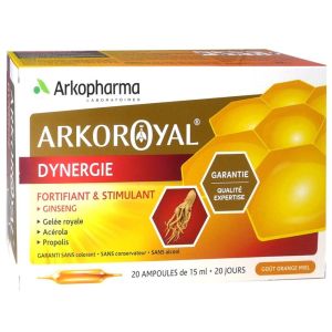 Arkoroyal - Dynergie fortifiant & stimulant - 20 ampoules