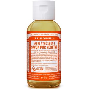 Dr. Bronner's - Savon liquide pure végétal 18-en-1 - Arbre à thé - 59ml