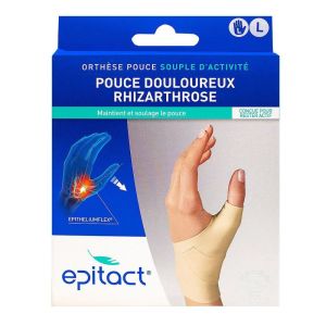 Epitact - Orthèse Pouce Rhizarthrose Main Gauche Taille L - 1 unité