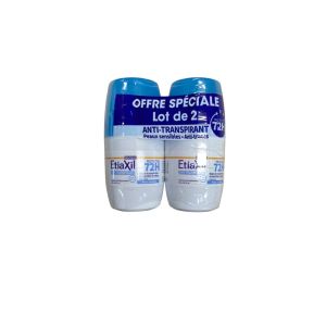 Etiaxil - Déodorant Anti-Transpirant Protection 72H Roll-On - Lot de 2 x 50 ml