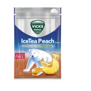 Vicks - Ice tea peche au menthol rafraichissant