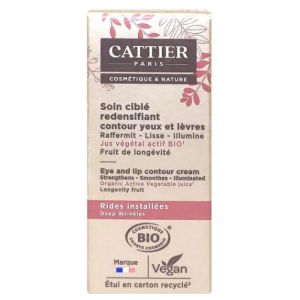 Cattier - Soin ciblé redensifiant contour yeux et lèvre - 15Ml