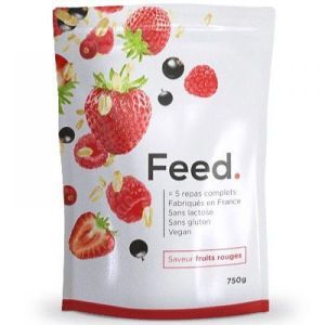 Feed - Poudre 5 repas complet saveur fruits rouge - 750 g