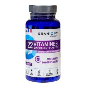 Granions - 22 vitamines, minéraux et plantes - 90 comprimés