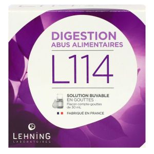 Lehning - L114 Digestion abus alimentaires - 30ml