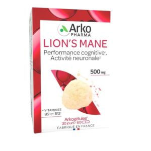 Arkopharma - Lion's Mane performance cognitive Activité neuronale - 60 gélules
