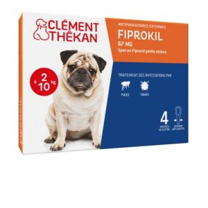 Clément Thékan - Fiprokil 67 mg petits chiens 4 pipettes