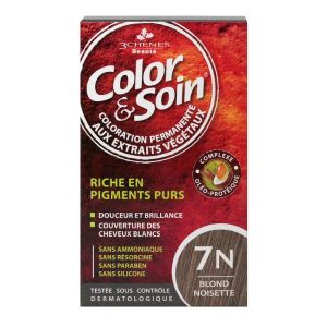 Color & Soin - Coloration Permanente - 7N Blond noisette