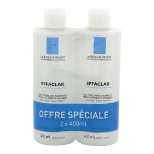 La Roche-Posay - Effaclar Eau micellaire offre spéciale - 2x400ml