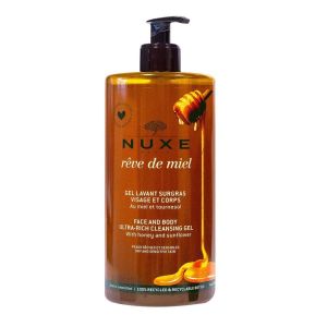 Nuxe - Rêve de miel gel lavant surgras visage et corps - 750ml