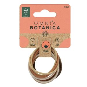 Omnia Botanica - Elastiques fins tons marrons en coton x12