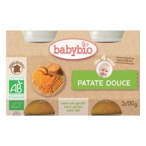 Babybio - Patate douce - dès 4 mois - 2x130g