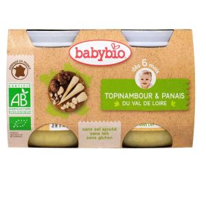 Babybio - Topinambour & Panais du Val de Loire dès 6 mois - 2x130g