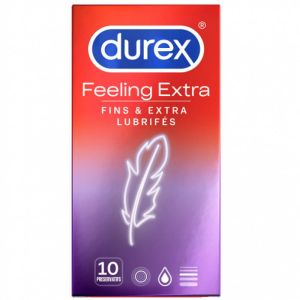 Durex - Feeling Extra - 10 préservatifs