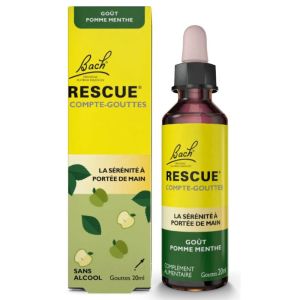 Fleur de Bach - Rescue sérénité - Goût pomme menthe - 20mL