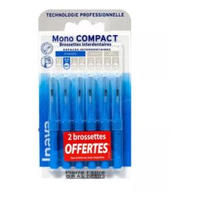 INAVA - Mono compact brossettes interdentaires ISO 1 - 6 brossettes