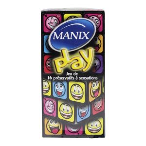 Manix - Préservatifs Play sensations - Boite de 16