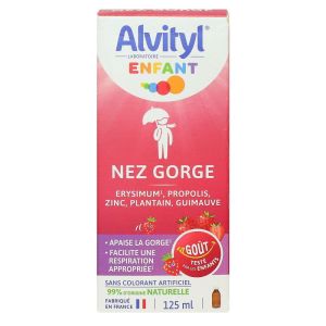 Alvityl - Enfant Nez et Gorge Goût Fraise - 125ml