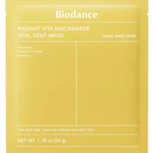 Biodance - Masque Radiant Vita Niacinamide Illuminateur Unifiant - Visage - Peaux Ternes - 34g
