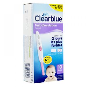 CLEARBLUE digital test d'ovulation 2 jours - 10 tests