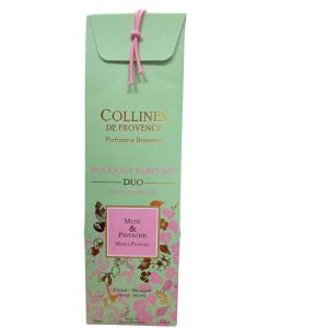 Collines de provence - Bouquet parfumé duo musc & pistache - 100mL