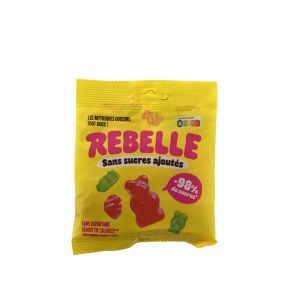 Euromedis - Bonbon Rebelle sans sucres ajoutés goût framboise, pomme et citron - 50g