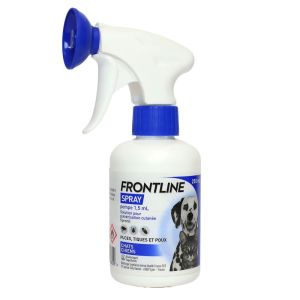 Frontline - spray anti-puces et tiques chiens et chats 250ml