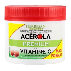 Herbesan - Acérola Premium vitamine C - 90 comprimés
