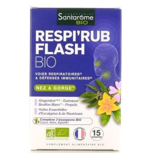 Santarome - Respirub Flash Bio - 15 comprimés