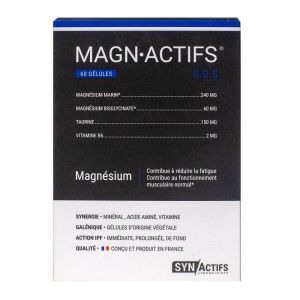 SYNActifs - MAGNActifs - 60 gélules d'origine végétale