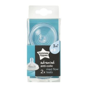 Tommee Tippee - 2 Tétines anti-colique 3m+ débit moyen